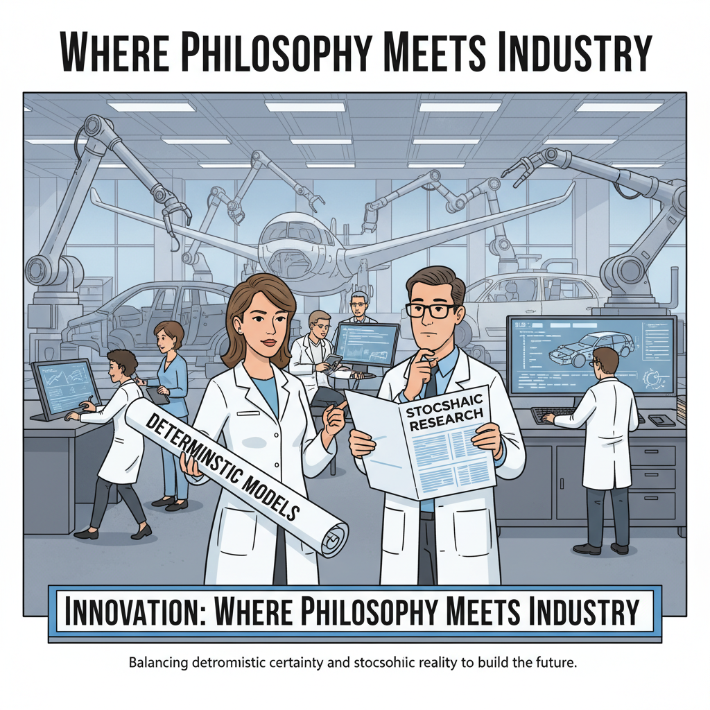 Between Deterministic and Stochastic Research: How Scientific Debates Inspire North American Manufacturing Industries
